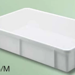 Gigan Plastics Kitchenware "TRANSPORT STACK TRAY, COLOR: WHITE, SIZE: 60x40x16cm"