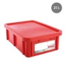 Gilac "RECTANGULAR CONTAINER WITH LID, COLOR: RED, CAPACITY: 25 L,"