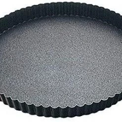 Gobel FLUTED ROUND TART MOULD - FIXED BOTTOM - NON STICK D: 280mm