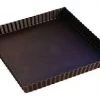 Gobel Kitchenware SQUARE TART MOULD - FLUTED EDGES - FIXED BOTTOM - NON STICK