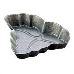 Gobel TART MOULD - VINE LEAF - FLUTED RIM - NON STICK L: 120mm H: