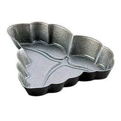 Gobel TART MOULD - VINE LEAF - FLUTED RIM - NON STICK L: 120mm H: 1 Gobel TART MOULD - VINE LEAF - FLUTED RIM - NON STICK L: 120mm H: