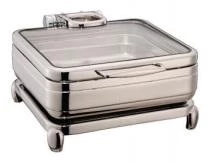 Golden Chafers LUXURY CHAFING DISH 2/3 SIZE S/S STANDARD FRAME GLASS LID.C