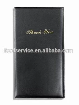 MM - Premium "GUEST CHECK HOLDER BLACK 9""x5"", W/GOLD ""Thank You"" IMPRINT" 1 MM - Premium "GUEST CHECK HOLDER BLACK 9""x5"", W/GOLD ""Thank You"" IMPRINT"