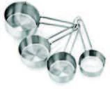 MM - Premium Kitchenware MEASURING CUP SET HEAVY DUTY S/S ROUND