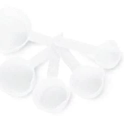 MM - Premium Kitchenware PLASTIC MEASURING CUP SET, ROUND SET OF 5