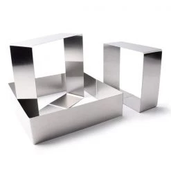 PADERNO SQUARE SET 6 PCS S/STEEL