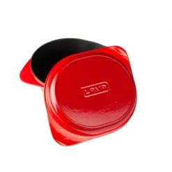 Lava Metal Kitchenware LAVA CAST BREAD POT RECTANGLE SIZE 24X27CM. - RED
