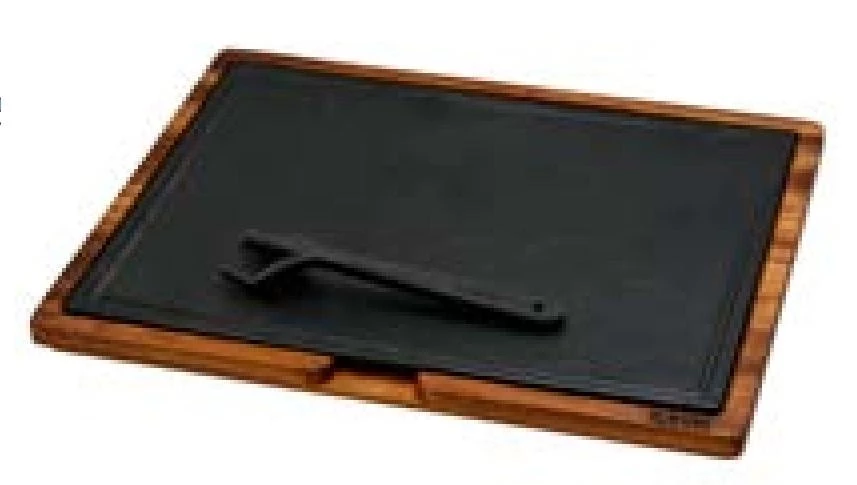 Lava Metal WOODEN SERVICE PLATTER WITH HOT PLATE CAST IRON(5 PIECES SILICON SEPERATOR,BETWEEN WOOD AND PLATE)DIM:30X40 CM(WHITOUT GRIPPER) Kitchenware 1 Lava Metal WOODEN SERVICE PLATTER WITH HOT PLATE CAST IRON(5 PIECES SILICON SEPERATOR,BETWEEN WOOD AND PLATE)DIM:30X40 CM(WHITOUT GRIPPER) Kitchenware