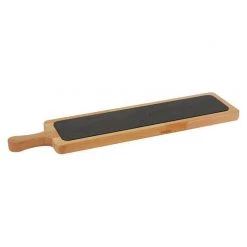 Lava Metal "WOODEN SERVICE PLATTER WITH PORCELAIN SURFACE, 60x15cm" Kitchenware