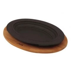 Lava Metal "OVAL TURKISH DONER, KEBAB PLATE,W=28 D=20 CM.WOODEN PLATTER"