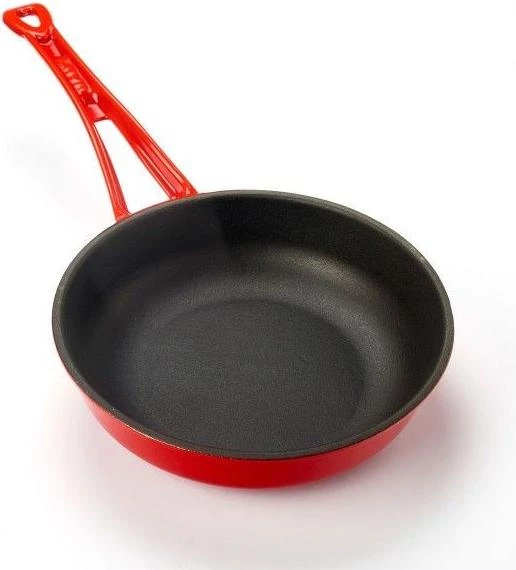 Lava Metal Kitchenware FRYING PAN WITH METAL HANDLES,RED,DIM:24 CM 1 Lava Metal Kitchenware FRYING PAN WITH METAL HANDLES,RED,DIM:24 CM