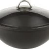 Lava Metal "ROUND DEEP CASSEROLE WITH GLASS LID DIA. 30 C., 6 LT." Kitchenware