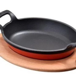 Lava Metal LAVA OVAL DISH - RED Kitchenware