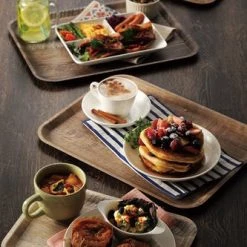 Tableware CAMBRO MADEIRA – LAMINATED TRAYS WITH TEXTURED WOOD SURFACE