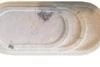 Overseas Traf Linkers TRAY,DIM:28X15.1.5,COLOR:WHITE MARBLE Tableware