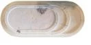 Overseas Traf Linkers TRAY,DIM:28X15.1.5,COLOR:WHITE MARBLE Tableware
