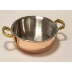 Ozti Kitchenware FRYPAN, MULTILAYER. 20*3.5, LONG S/S HANDLE, COPPER OUTSIDE LAYER.