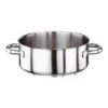 S/STEEL CASSEROLE POT 2 HANDLES PADERNO, DIAM: 40X14.5 CMS, CAPACITY 18 LTR