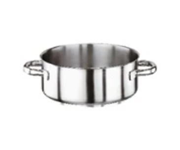 S/STEEL CASSEROLE POT 2 HANDLES PADERNO, DIAM: 40X14.5 CMS, CAPACITY 18 LTR 1 S/STEEL CASSEROLE POT 2 HANDLES PADERNO, DIAM: 40X14.5 CMS, CAPACITY 18 LTR