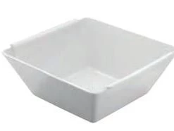 Revol Porcelain "BOMBAY SQUARE SALAD BOWL, WHITE" Tableware