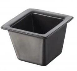 Revol Porcelain REVOL TIME SQUARE CUBE BOWL, SLATE Tableware