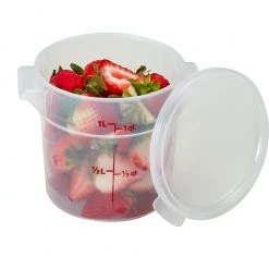 Cambro, Translucent Round Containers Kitchenware