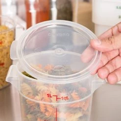 Kitchenware Cambro, Translucent Cover Fit For 1qt Food Storage Round Container