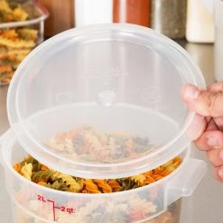 Kitchenware Cambro, Translucent Cover Fit For 2qt & 4qt Food Storage Round Container