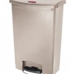 Rubbermaid Slim Jim Step-On Container Beige - 4 Gal