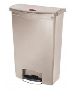 Rubbermaid Slim Jim Step-On Container Beige - 4 Gal 1 Rubbermaid Slim Jim Step-On Container Beige - 4 Gal