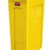 Rubbermaid Open Rectangular Slim Trash Can 23 Gal - Yellow