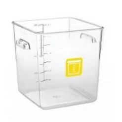 Rubbermaid Square Container - Clear - 7.6L Yellow - 1980333 Kitchenware