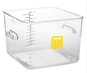 Rubbermaid Square Container - Clear - 11.4L Yel - 1980998 1 Rubbermaid Square Container - Clear - 11.4L Yel - 1980998