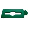 Rubbermaid MIXED RECYCLING LID FOR SLIM JIM RECYCLING STATION, GREEN COLOR. Cleaning And Hygiene