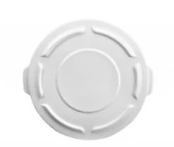 Rubbermaid Round Flat Top Trash Can Lid - White