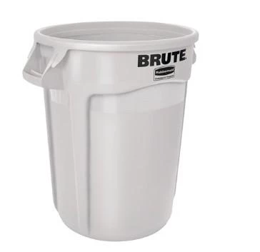 Rubbermaid Brute Vented Container 32 Gal - White 1 Rubbermaid Brute Vented Container 32 Gal - White