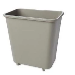 Rubbermaid Wastebasket 8 Qt - Beige Cleaning And Hygiene