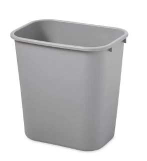 Rubbermaid Wastebasket 28 Qt - Gray 1 Rubbermaid Wastebasket 28 Qt - Gray