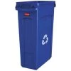 Rubbermaid Slim Jim Recycling Can 23 Gal - Blue