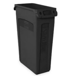 Cleaning And Hygiene Rubbermaid Vented Slim Jim Can 23 Gal - Black