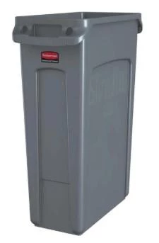 Rubbermaid Vented Slim Jim Can 23 Gal - Gray 1 Rubbermaid Vented Slim Jim Can 23 Gal - Gray