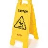 Rubbermaid Multilingual 2 Sided Caution Sign 26" - Yellow Cleaning And Hygiene