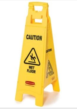 Rubbermaid "WET FLOOR" SIGN, 4 SIDED, 38", YELLOW 1 Rubbermaid "WET FLOOR" SIGN, 4 SIDED, 38", YELLOW