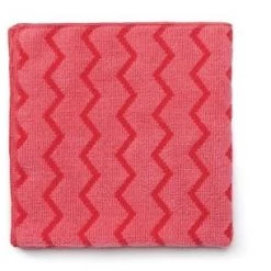 Rubbermaid FGQ62000RD00 HYGEN 16" X 16" Red Microfiber Cloth Cleaning And Hygiene