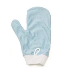 Rubbermaid FGQ65100BL00 HYGEN Blue Microfiber Glass / Mirror Mitt With Thumb