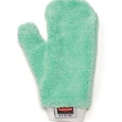 Rubbermaid FGQ65200GR00 HYGEN Green Microfiber Dusting Mitt With Thumb Cleaning And Hygiene
