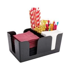 Tablecraft BAR CADDY BLACK ABS PLASTIC