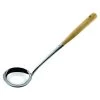Thai Stainless Kitchenware "CHINESE LADLE 4"" - WOODEN HANDLE"