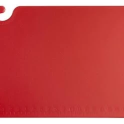 San Jamar "CUTTING BOARD, WG, DIM: 40X60X1.5CM, COLOR: RED" Kitchenware